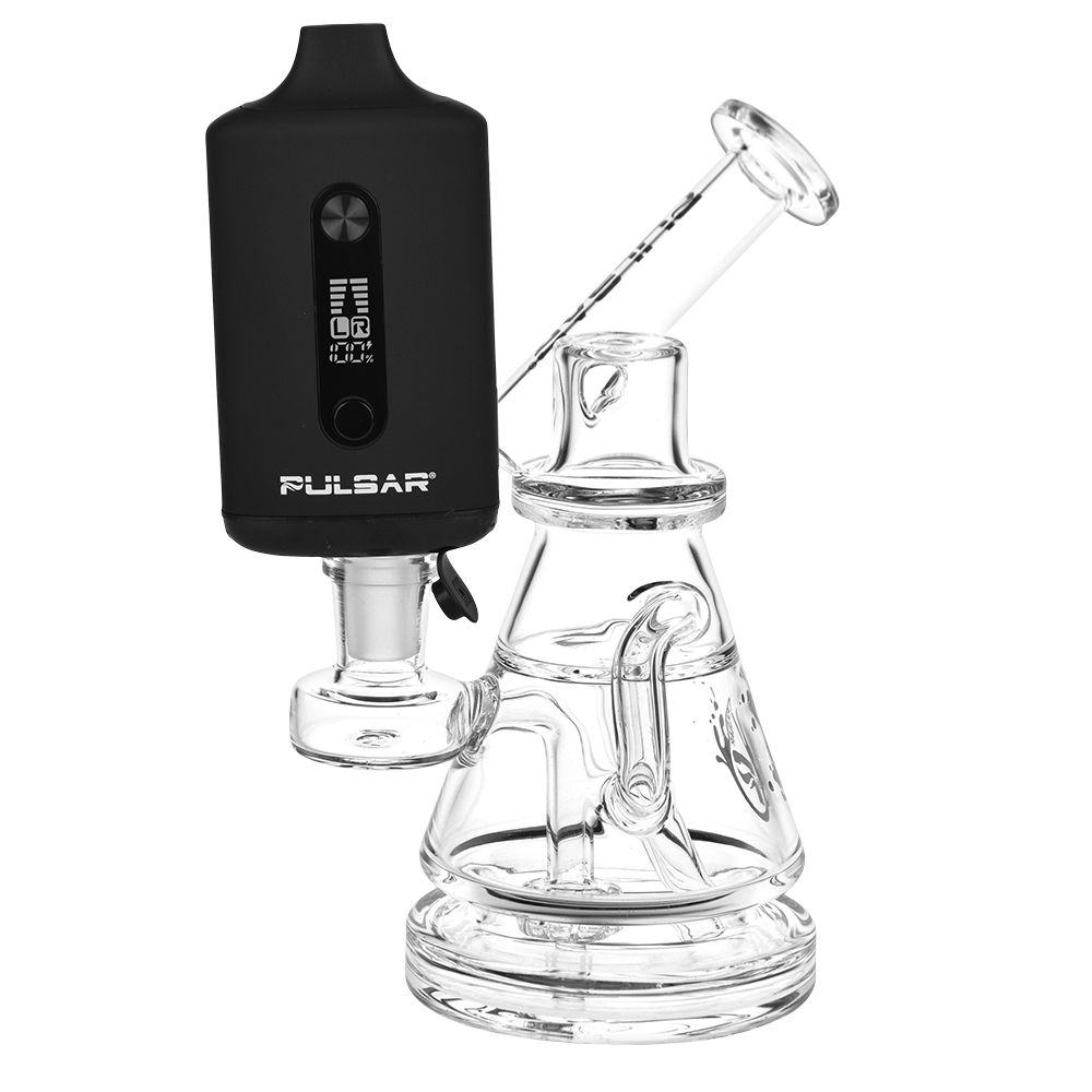 Pulsar 510 DL Tandem Dual Cartridge Vape Bar | Water Pipe Adapter In Use