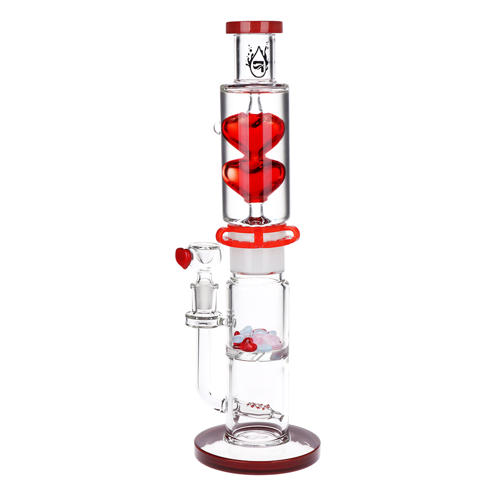 Pulsar Cold Hearted Glycerin Stacker Bong | Back View