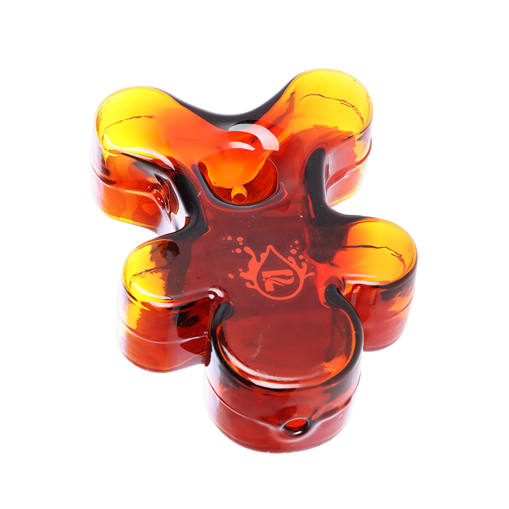 Pulsar Dazed & Delicious Gingerbread Man Hand Pipe | Top Bowl & Mouthpiece View