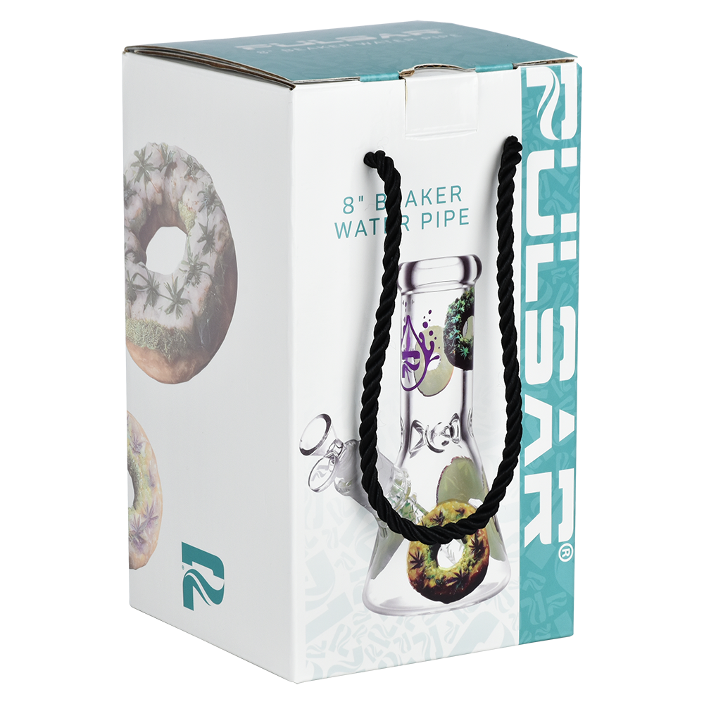 Pulsar Design Series Beaker Bong | Forbidden Donuts | Gift Box Packaging
