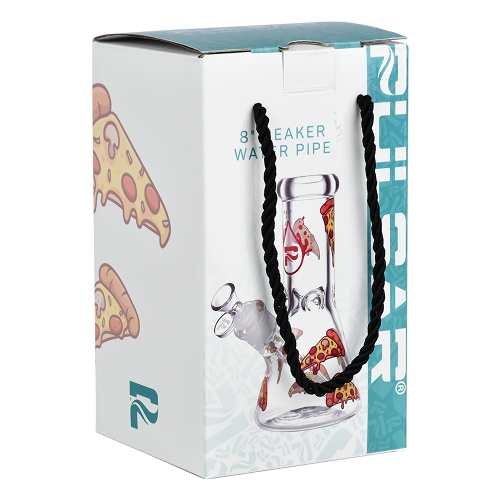 Pulsar Design Series Beaker Bong | Pizza | Gift Box Packaging