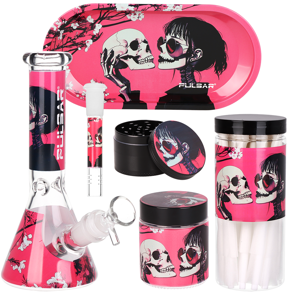 Pulsar Design Series Smoker's Kit | Sakura Skulls | Kit Contents