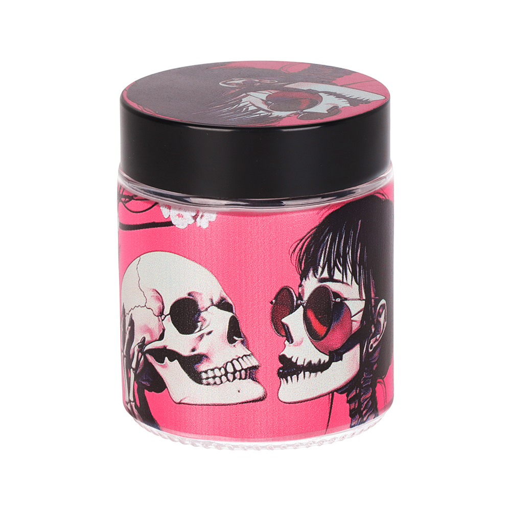 Pulsar Design Series Smoker's Kit | Sakura Skulls | Glass Stash Jar