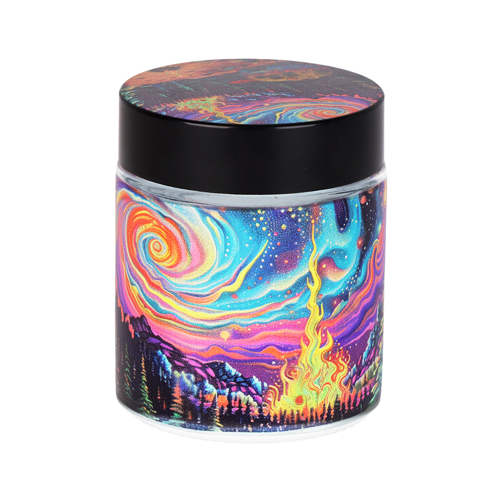 Pulsar Design Series Smoker's Kit | Starry Camp | Glass Stash Jar