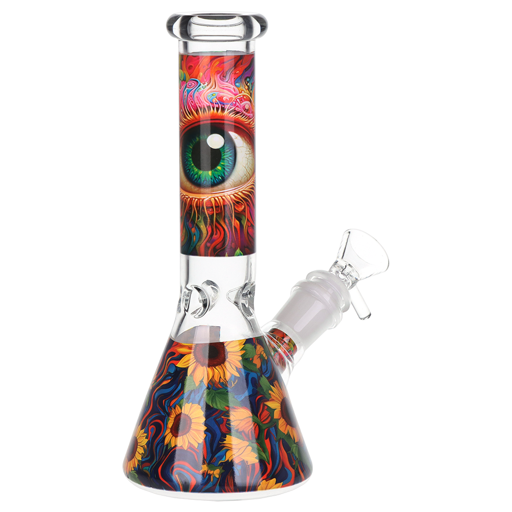 Pulsar Design Series Smoker's Kit | Sunflower Of The Mind | Beaker Bong Back View