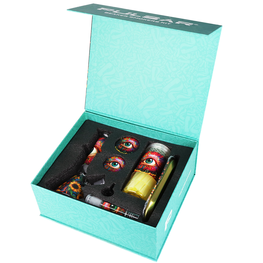 Pulsar Design Series Smoker's Kit | Sunflower Of The Mind | Gift Box Packaging