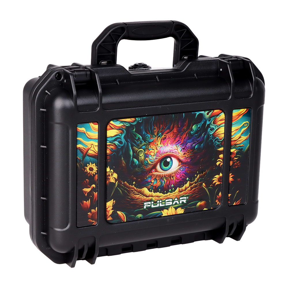Pulsar Design Series Smoker's Travel Kit 2.0 | Sunflower Of The Mind | Hard Shell Carry Case