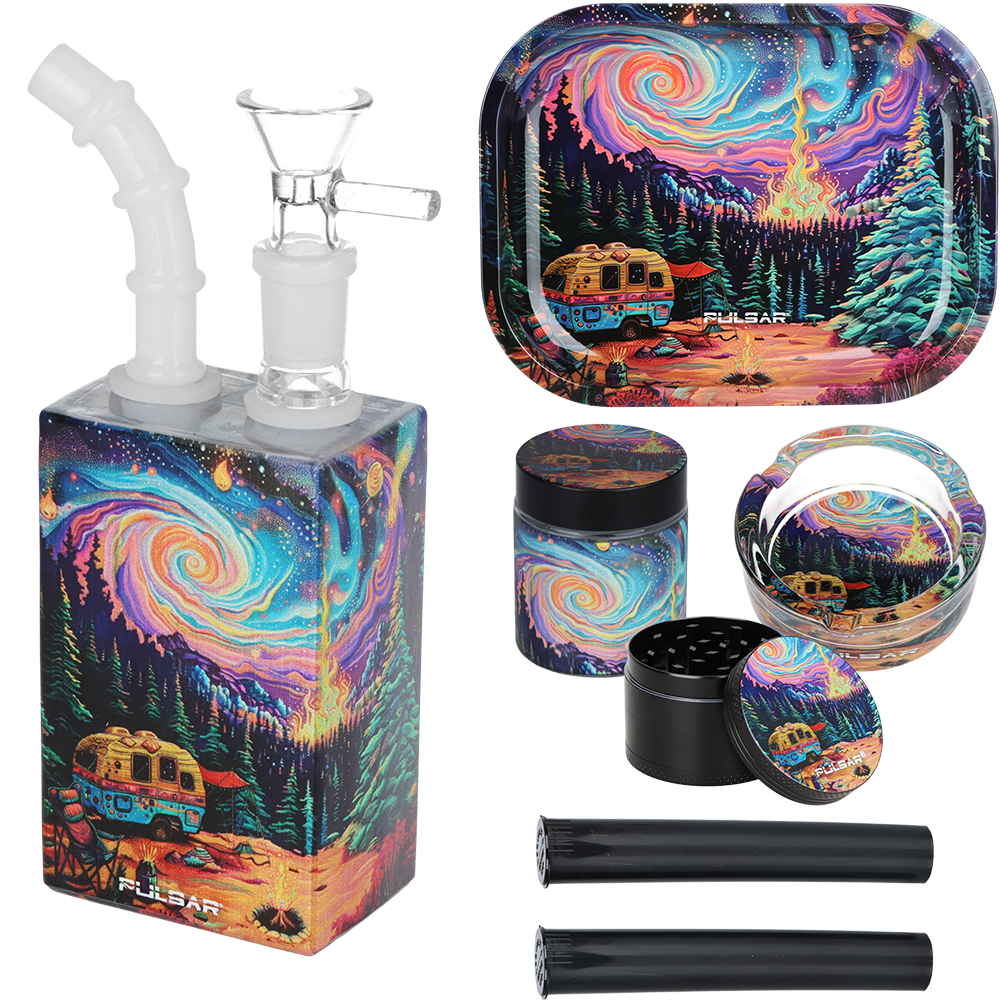 Pulsar Design Series Smoker's Travel Kit | Starry Camp | Contents