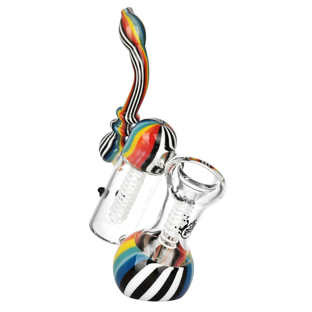 Double Chamber Bubbler Pipe Trippy Herb Hand Pipes Pulsar Pulsar