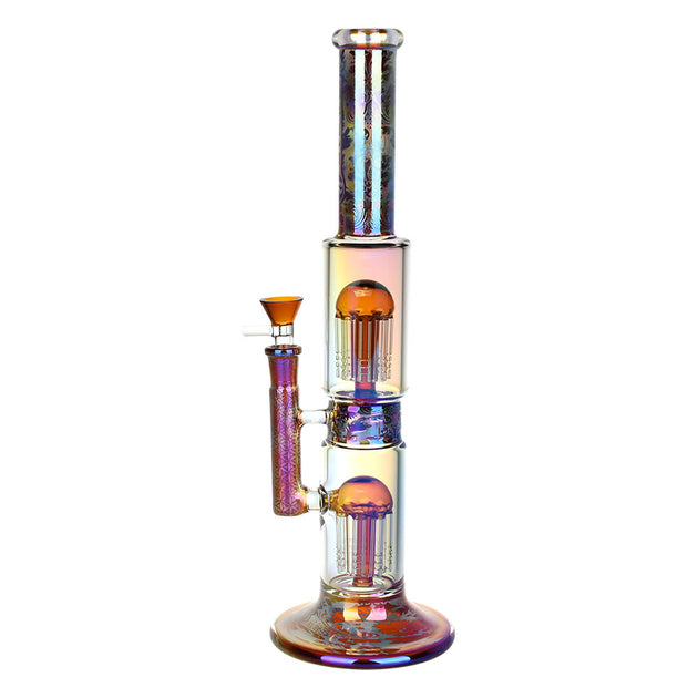 Electro Plated Puck Recycler Bong Discount 