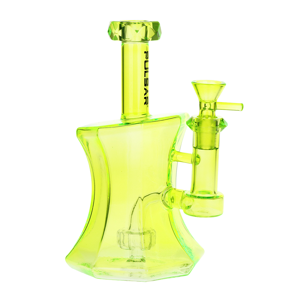 Pulsar Fluorescent Facets Bong | Green