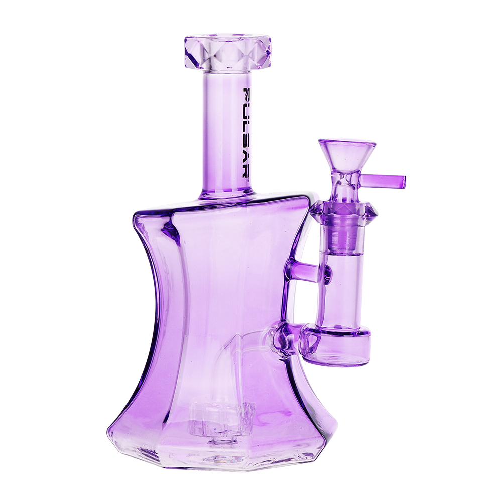 Pulsar Fluorescent Facets Bong | Purple