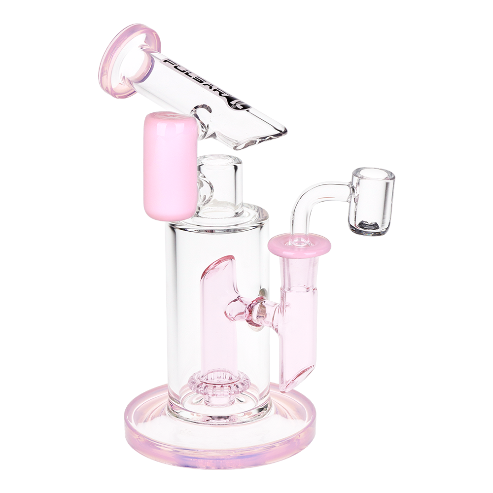 Pulsar Fractured Tower Bicolor Dab Rig | Pink