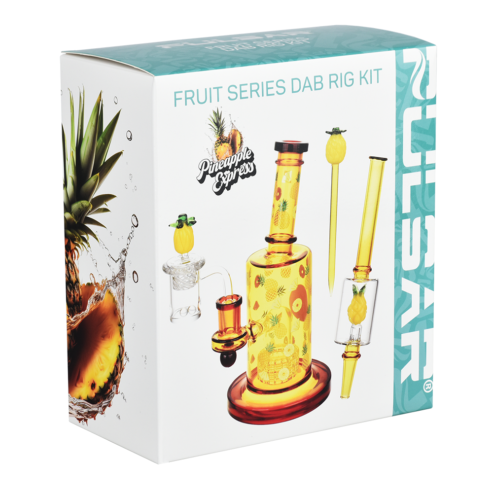 Pulsar Fruit Series Wax Pipe Duo | Pineapple Express | Gift Box Packaging
