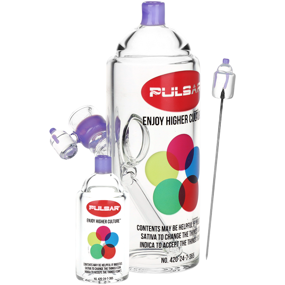 Pulsar Graffiti Series Spray Paint Herb Pipe Duo | Rattle Can Design | Set