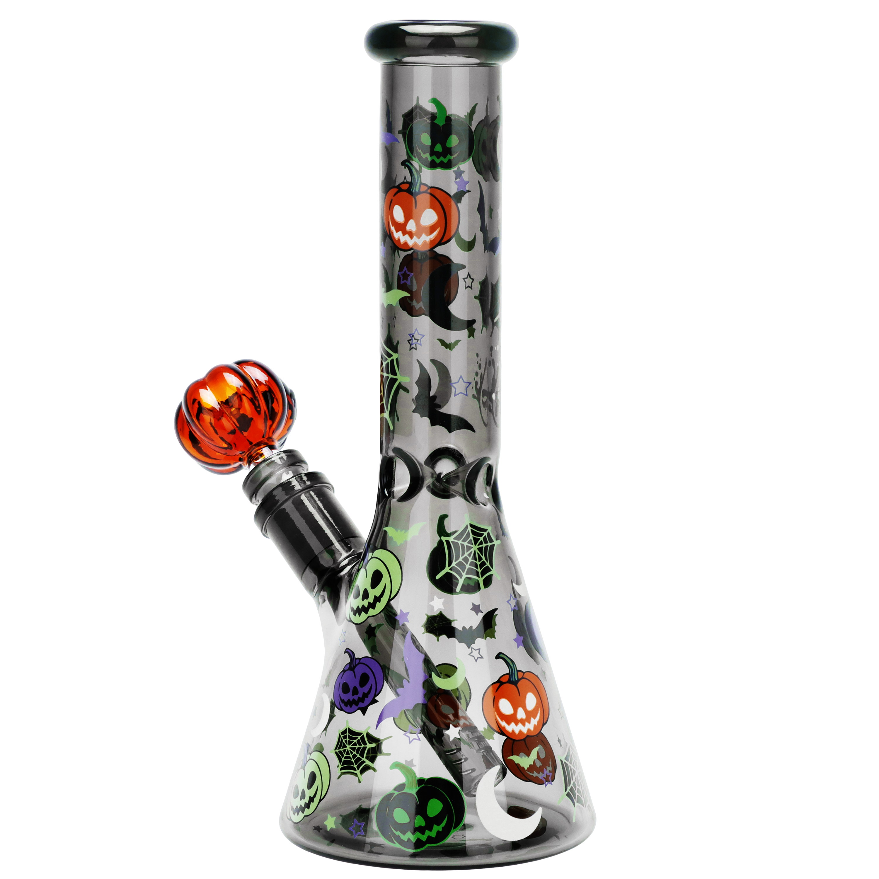 Pulsar Halloween Jamboree Beaker Herb Pipe Duo | Beaker Bong | Back View