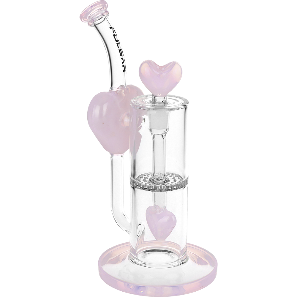 Pulsar Hearts On Hearts Recycler Bong | Front View