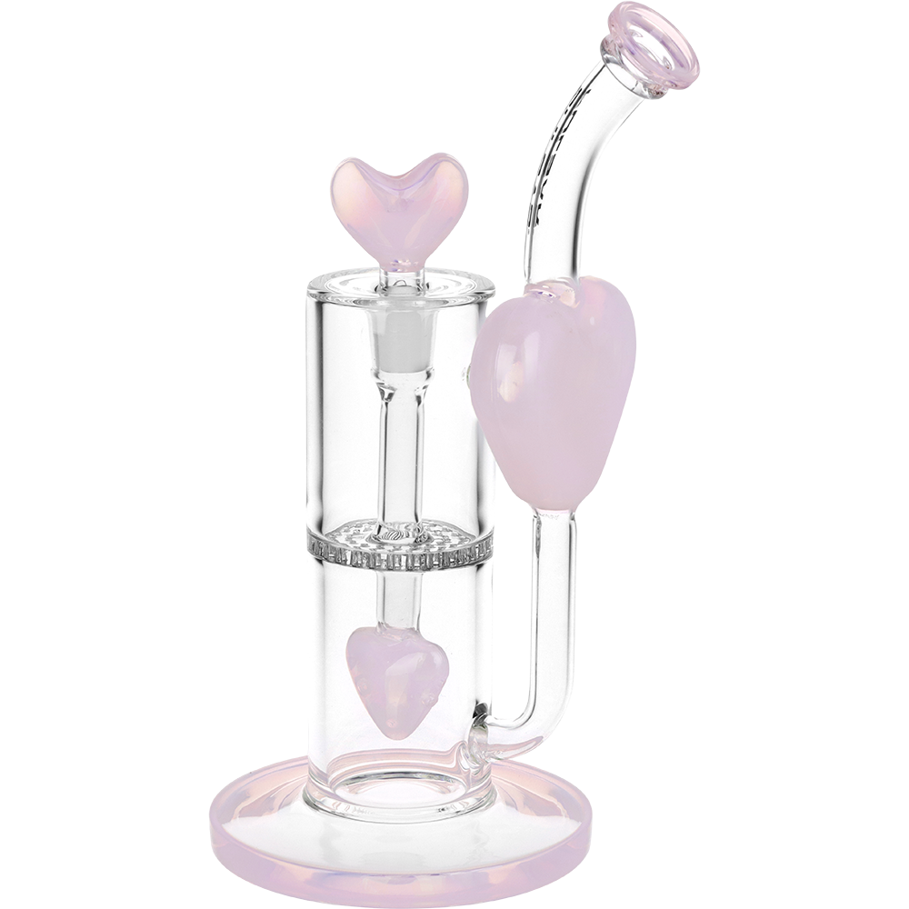 Pulsar Hearts On Hearts Recycler Bong | Back View
