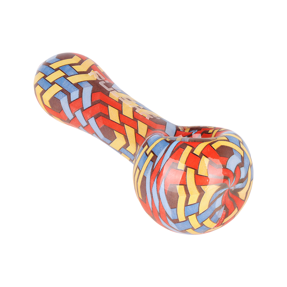 Pulsar Inside Print Spoon Pipe | Wavy Weave | Front View
