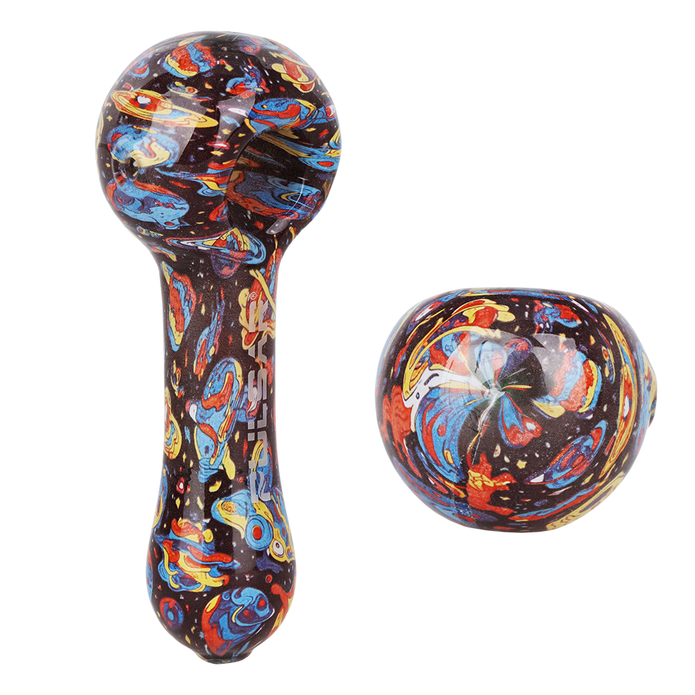 Pulsar Inside Print Spoon Pipe | Weird Space