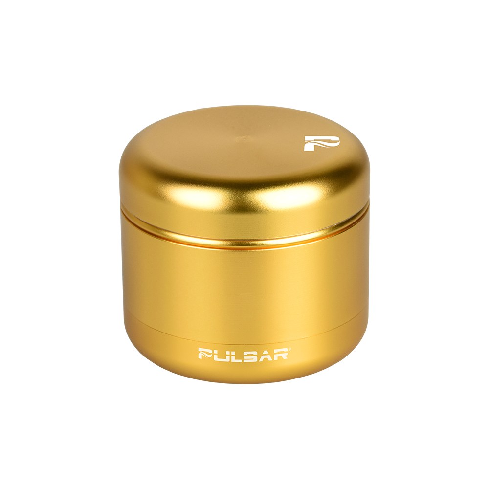 Pulsar Matte Finish Herb Grinder | 4pc | 2.25" | Gold