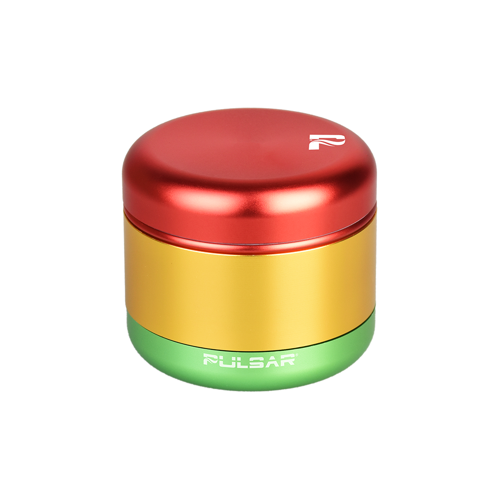 Pulsar Matte Finish Herb Grinder | 4pc | 2.25" | Rasta