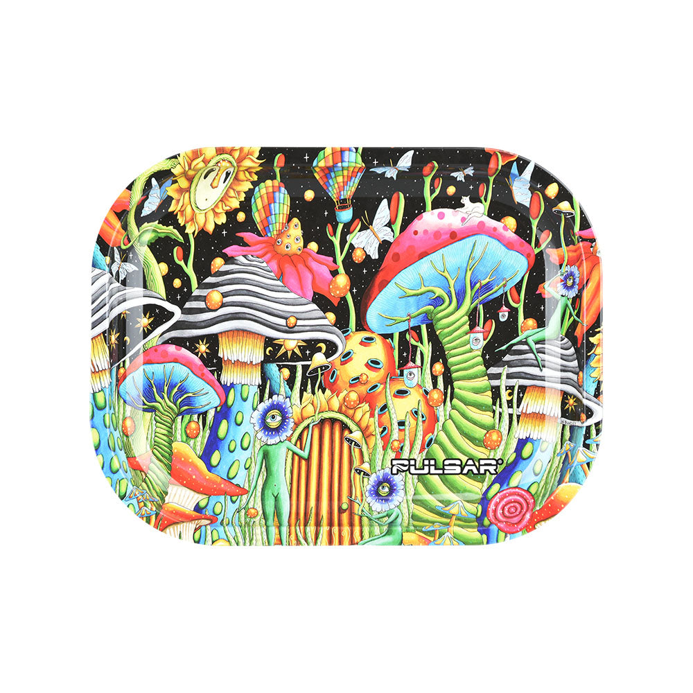 Pulsar Mini Metal Rolling Tray | Garden of Cosmic Delights
