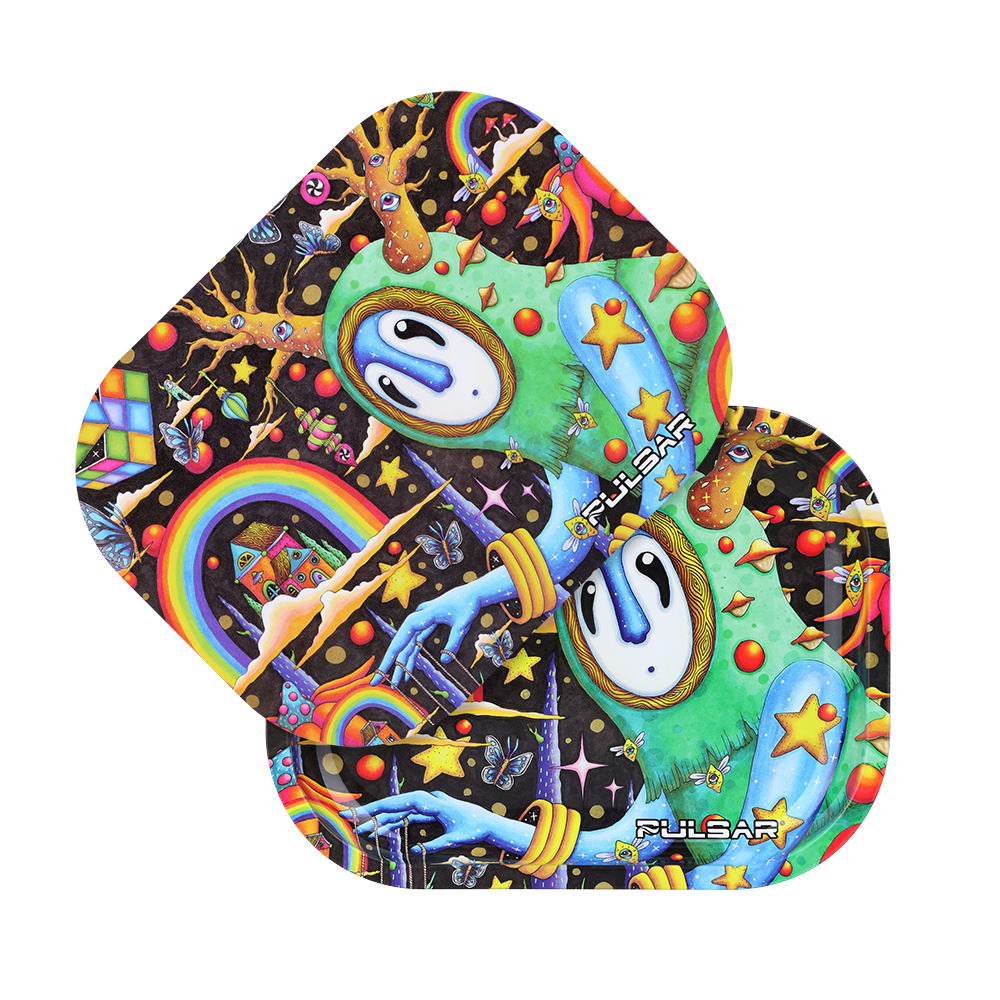 Pulsar Mini Metal Rolling Tray & Lid | The World Was Mad