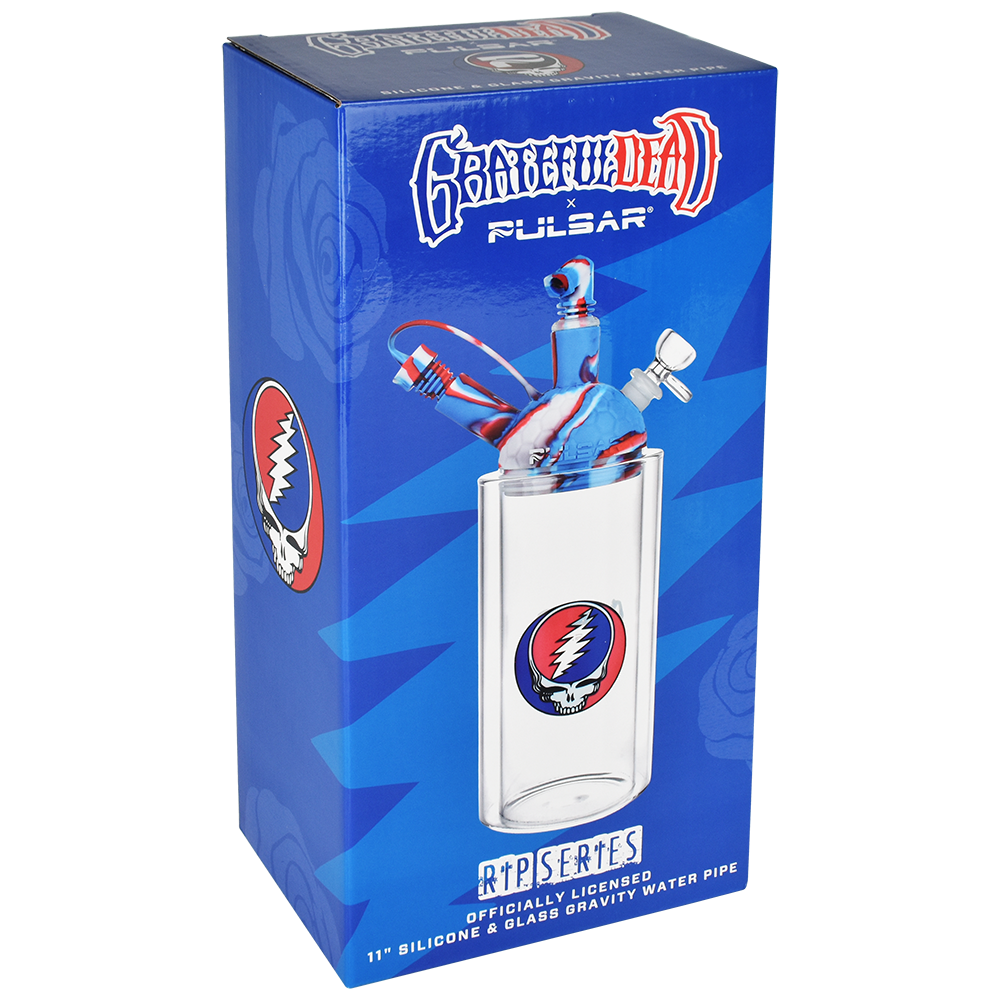 Pulsar RIP Series Gravity Bong | Grateful Dead Steal Your Face | Packaging