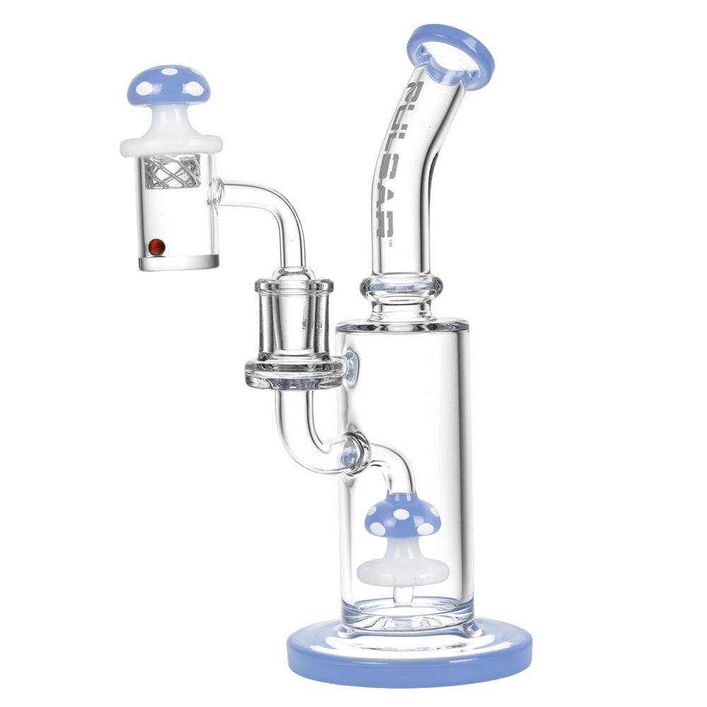 Pulsar Shroom Dab Rig Set | Blue
