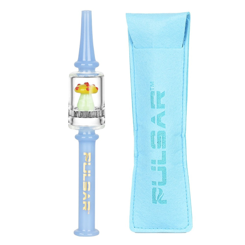Pulsar Shroom Diffuser Dab Straw | Blue