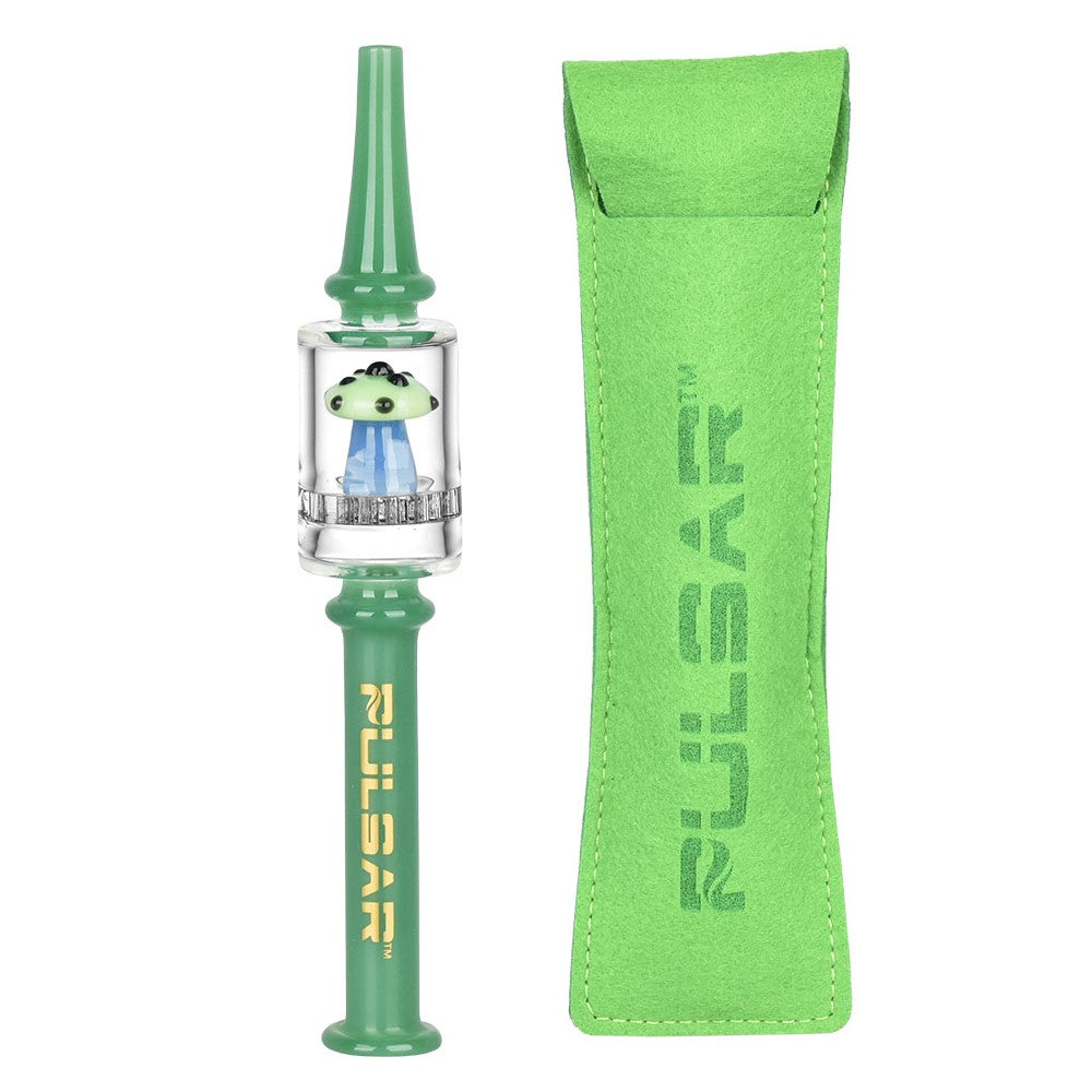 Pulsar Shroom Diffuser Dab Straw | Green