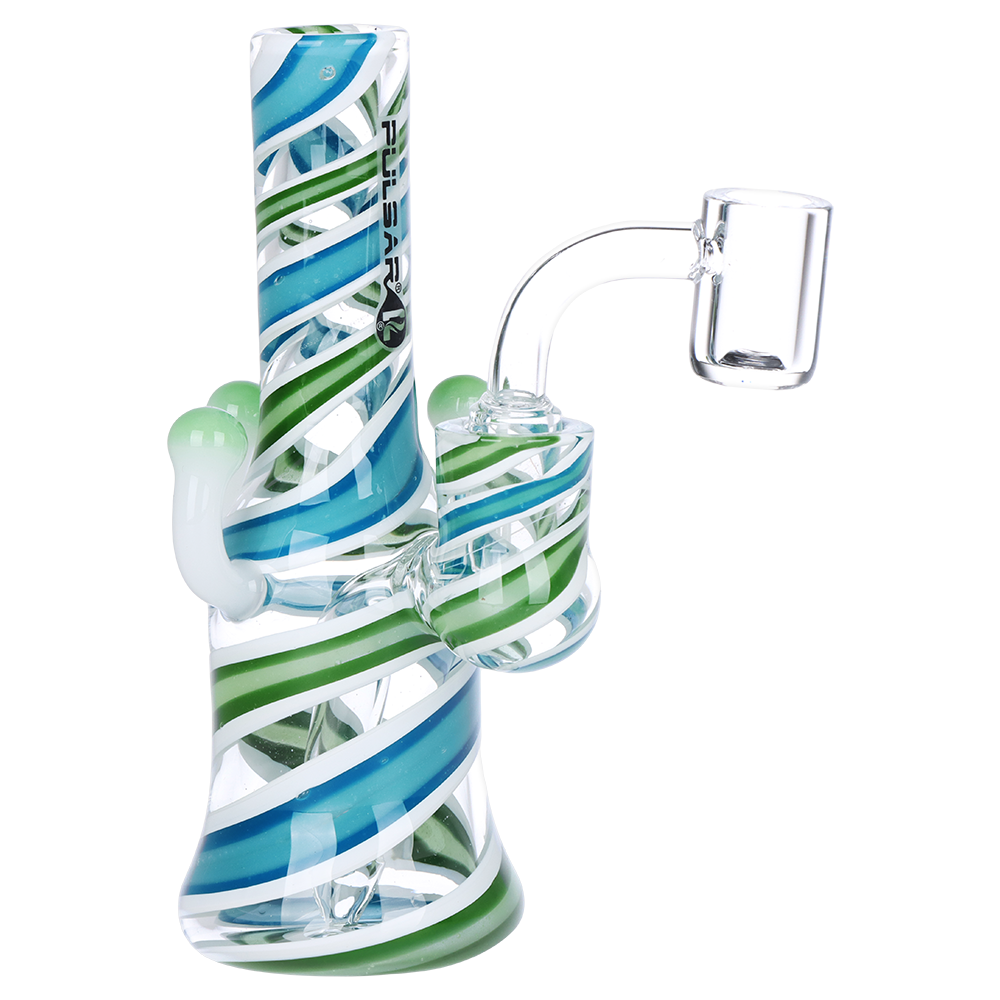 Pulsar Shroom Vision Mini Dab Rig | Blue Green