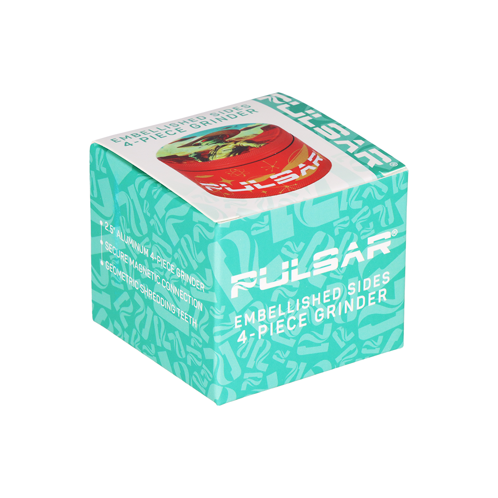 Pulsar Side Art Design Series Grinder | Cowboy Alien | Packaging