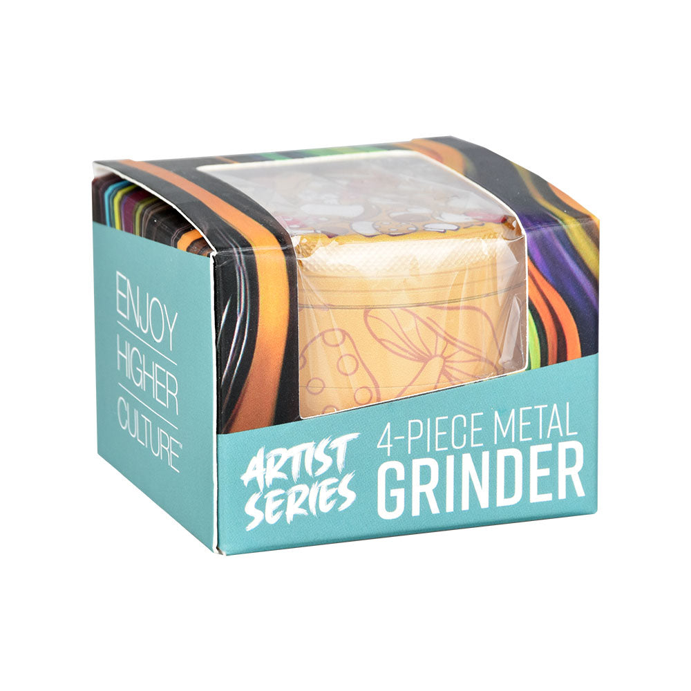 Pulsar Side Art Design Series Grinder | Mushroom Medley | Packaging