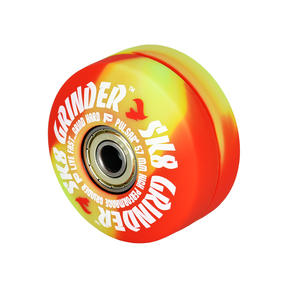 Pulsar SK8 Herb Grinder | UV Reactive Blazin' Flames