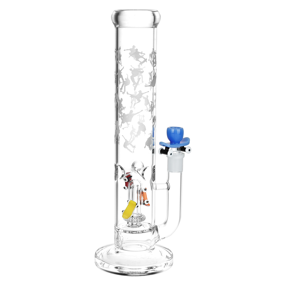 Pulsar Skateboard Bonanza Straight Tube Bong | Back View