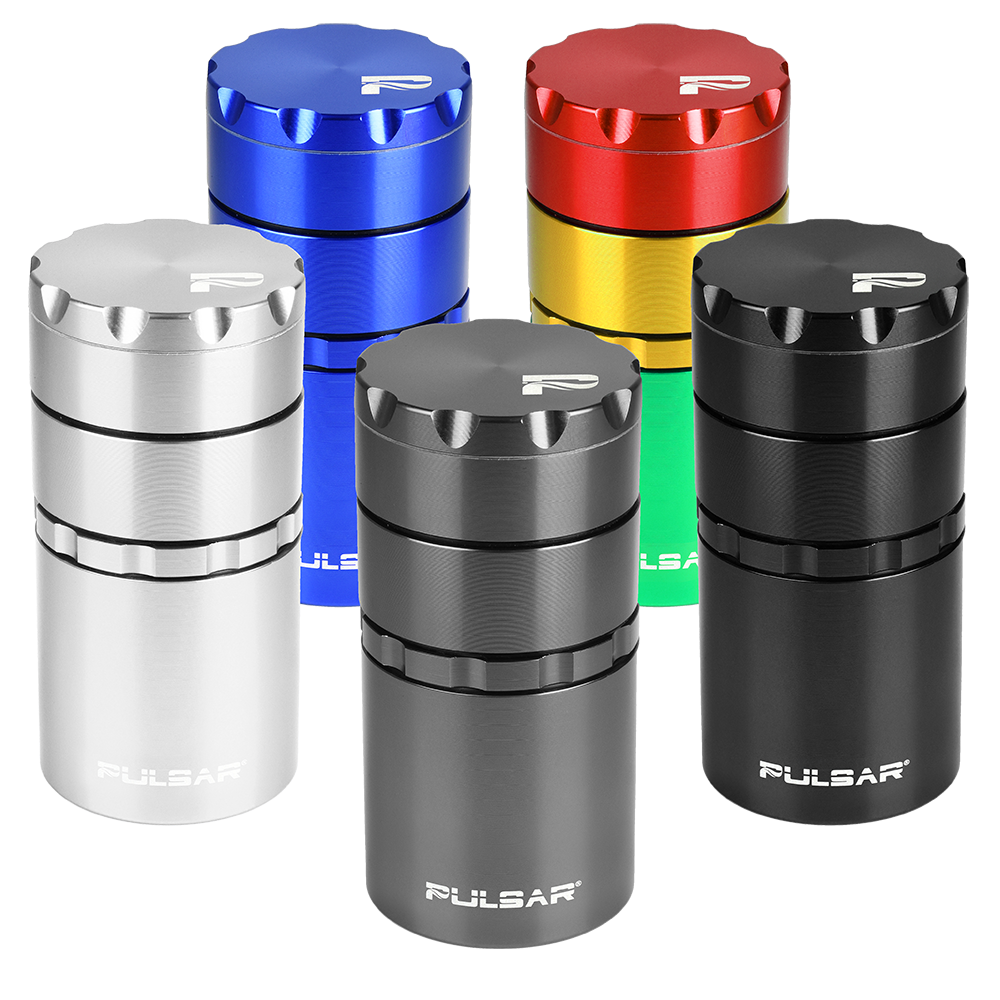 Pulsar Storage Herb Grinder | 5pc | 2" | Group