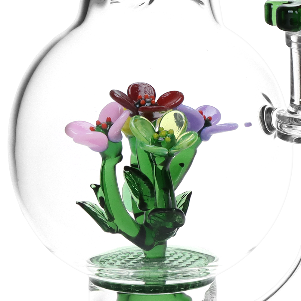 Pulsar Summer Terrarium Bubble Bong | Percolator Decoration | Close View