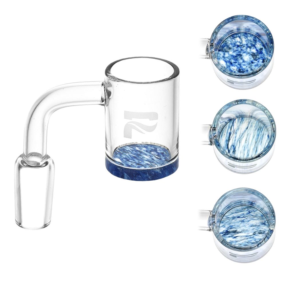 Pulsar Thick Bottom Color Quartz Banger | Blue | Color Variations