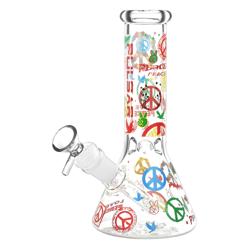 Pulsar World Peace Beaker Bong | Front View