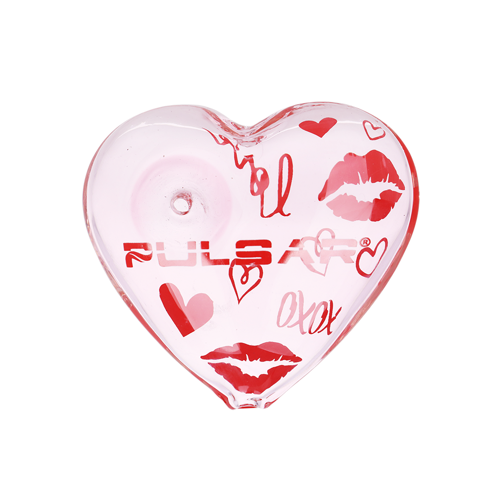 Pulsar XOXO Beaker Herb Pipe Duo | Heart-Shaped Hand Pipe