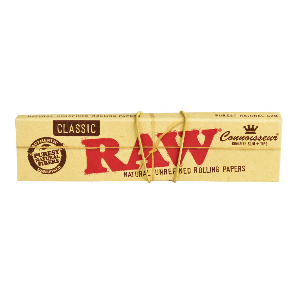 RAW Connoisseur Rolling Papers w/ Tips | Single Booklet