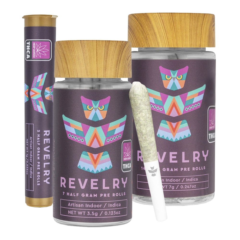 Revelry Premium Indoor THCA Pre-Rolls | Indica | Group