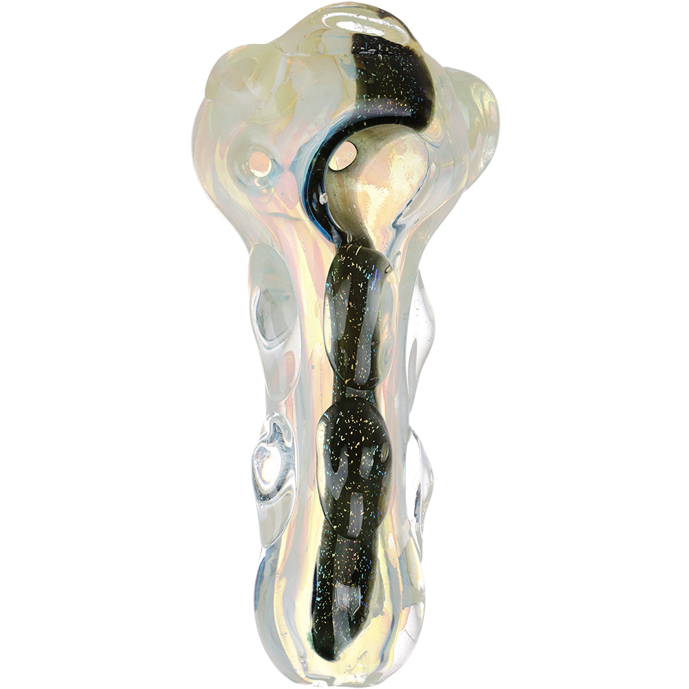River Ride Dichro Stripe Spoon Pipe | Top View
