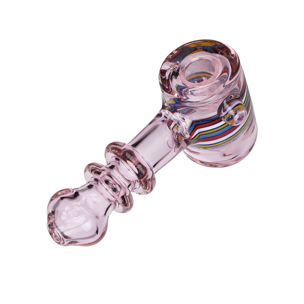 Rosy Retro Hammer Hand Pipe | Top View