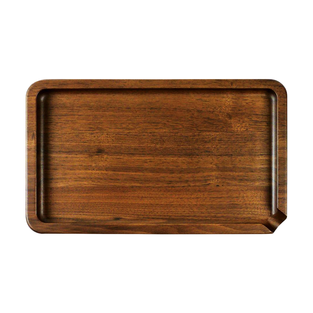RYOT Walnut Rolling Tray | Top View