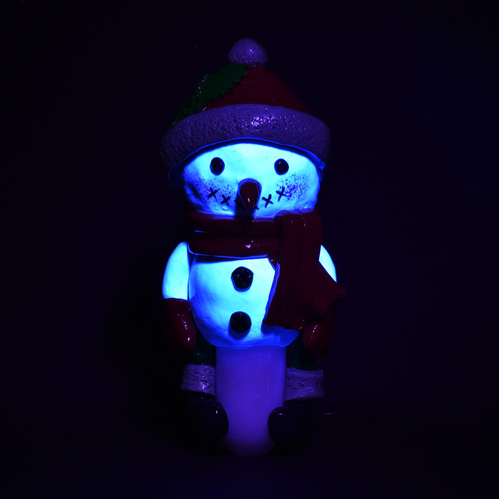 Santa Snowman Hand Pipe | UV Reactive Accents