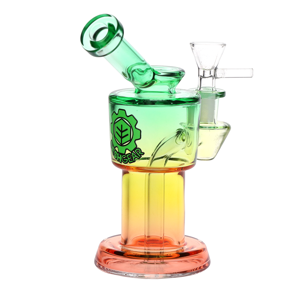 SeshGear Roboto Ombre Bong | Green Yellow Red Gradient