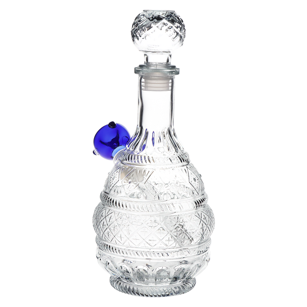 SeshGear Round Lotus Vintage Decanter Bong | Rear View